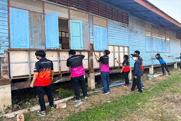 จัดโครงการค่ายจิตอาสาพัฒนาเพื่อน้อง ภาควิชาครุศาสตร์โยธา 1